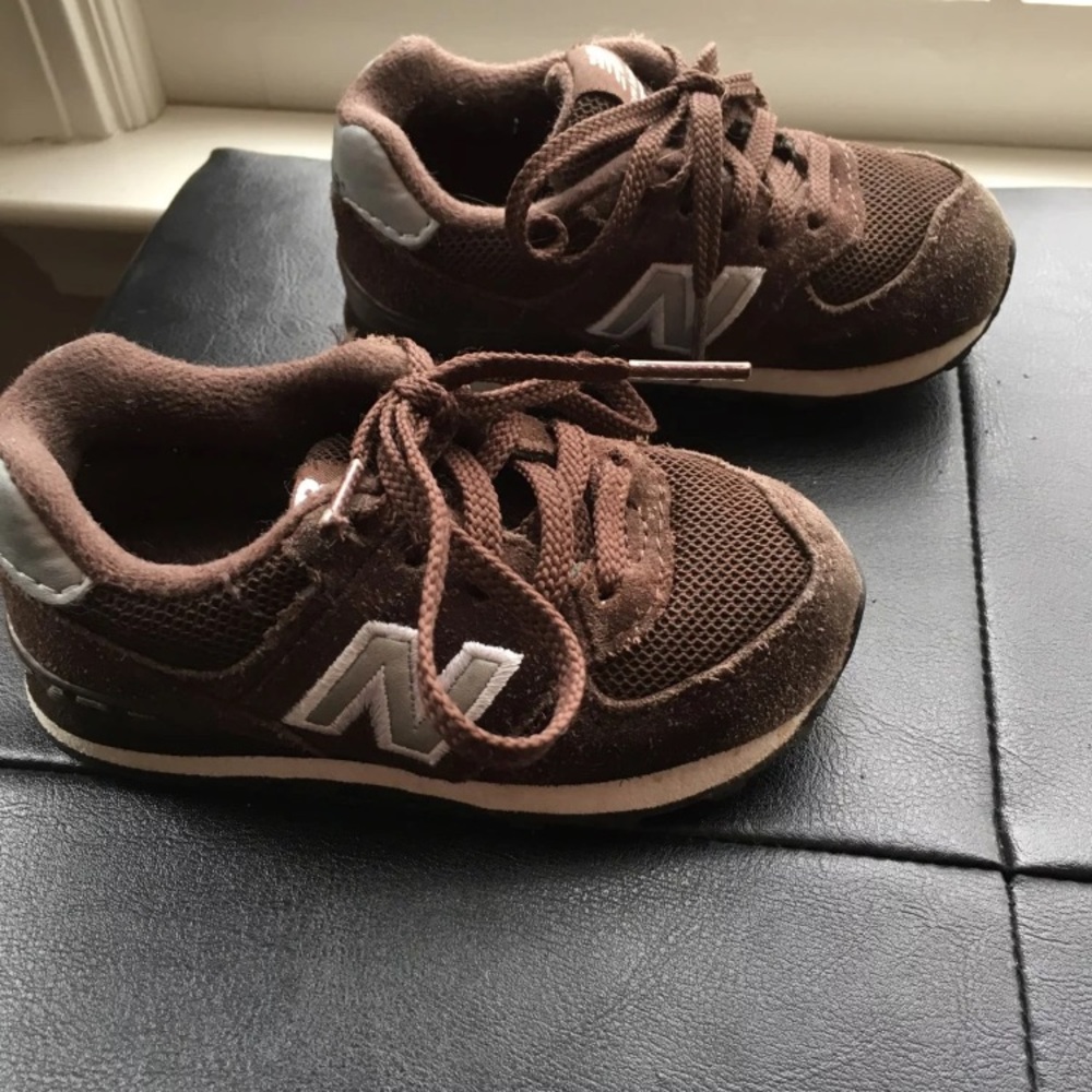 Sold-Toddler new balance brown sneakers